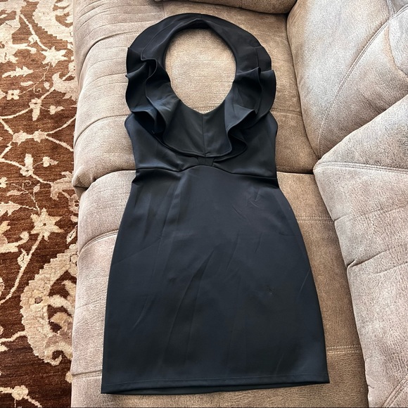Frederick's of Hollywood Dresses & Skirts - Fredrick’s of Hollywood Backless Ruffle Collar LBD